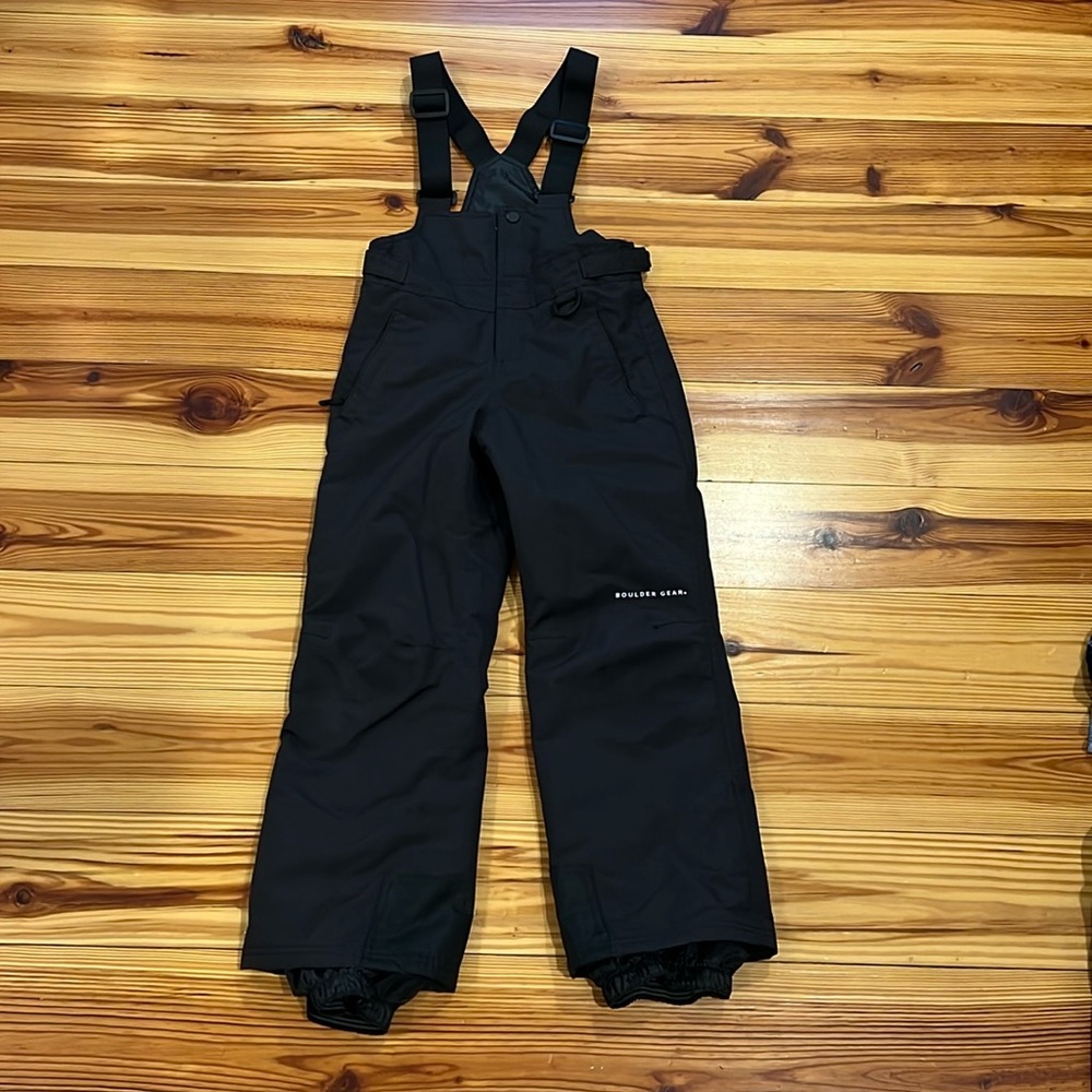 Youth bib boulder gear black